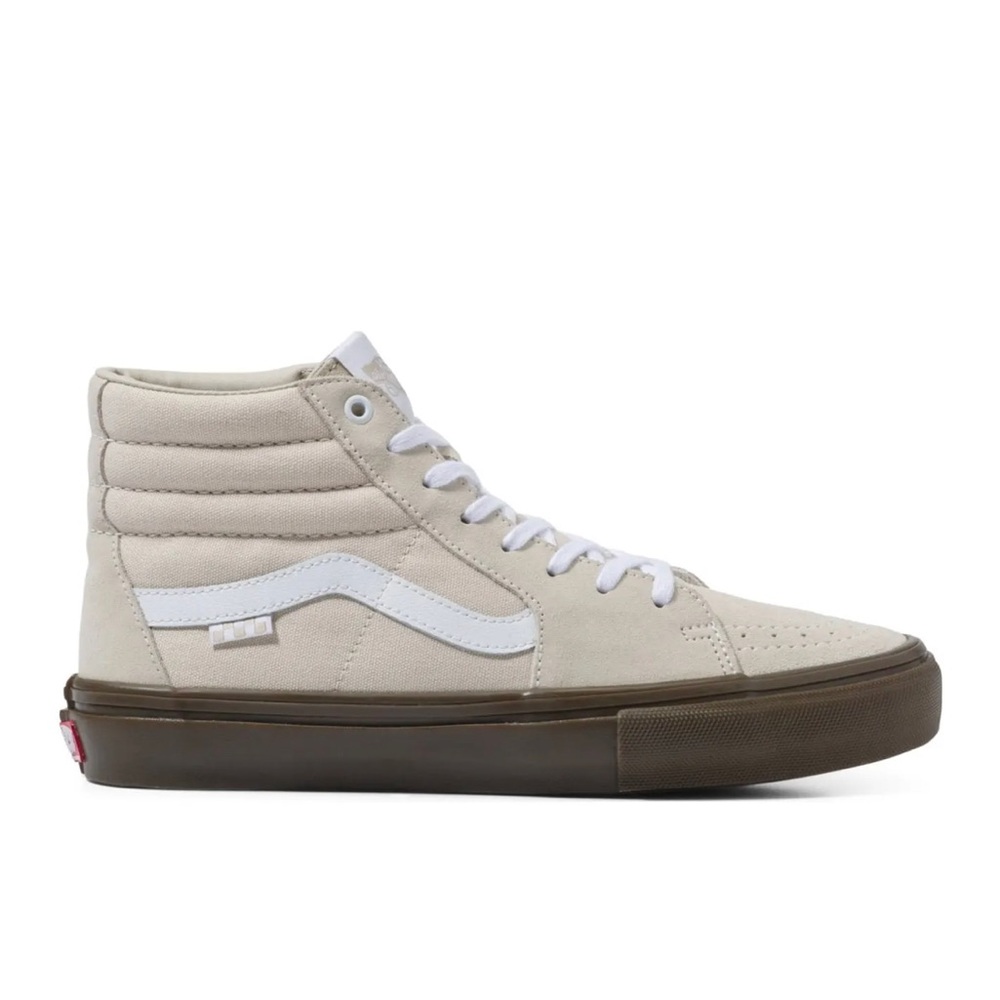 Vans Skate Sk8-Hi PopCush - Oatmeal / Dark Gum Mens size 7
